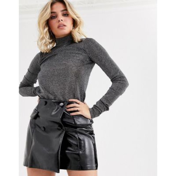 Silver Turtleneck